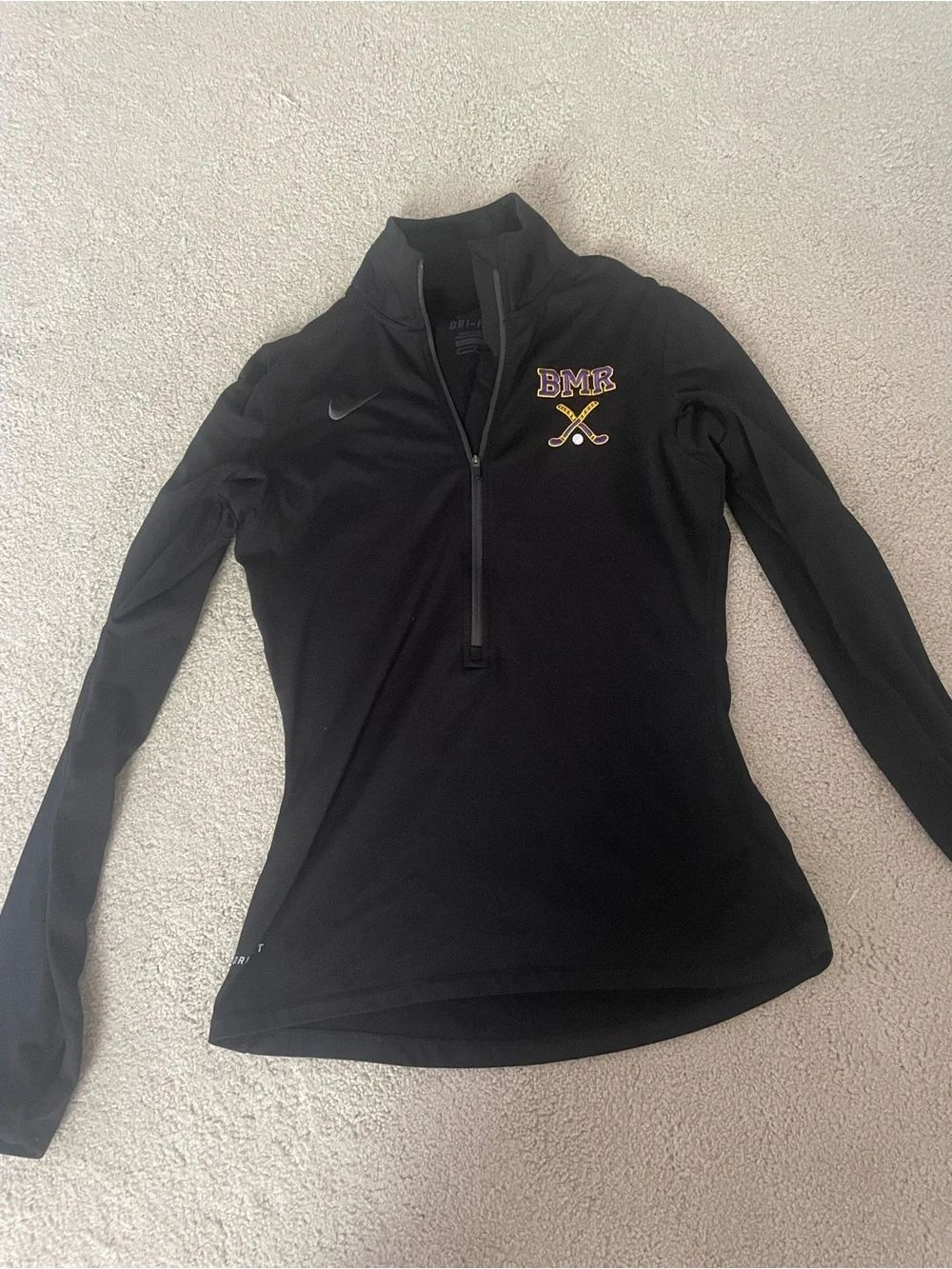 BMR Field hockey nike dry fit athletic quarter zip size small